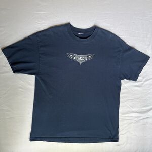 Y2K Orange County Choppers NY 2003 Double Sided Graphic Logo Biker Shirt Blue XL